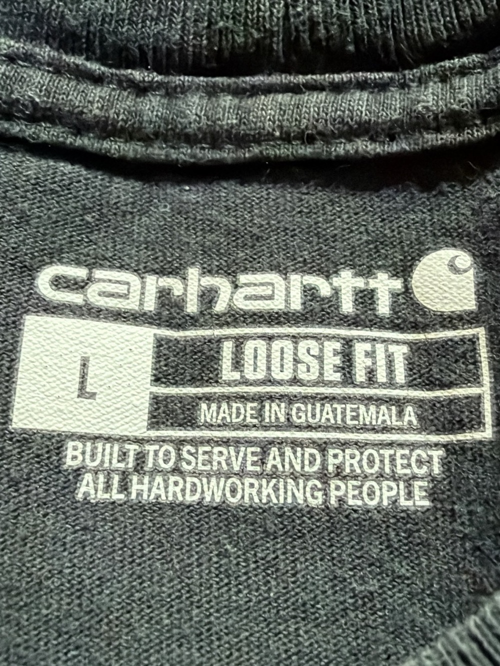 CARHARTT - 6 Men’s Short and Long Sleeve Shirts, Size Large (Loose /Relaxed Fit) - Picture 3 of 12